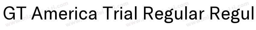 GT America Trial Regular Regular字体转换